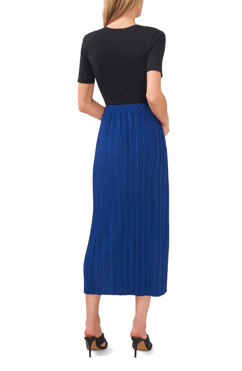 Vince Camuto Pleated Pull-On Midi Skirt, Alternate, color, 