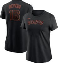 Nike Women's Nike Rafael Devers Black San Francisco Giants Name & Number T-Shirt
