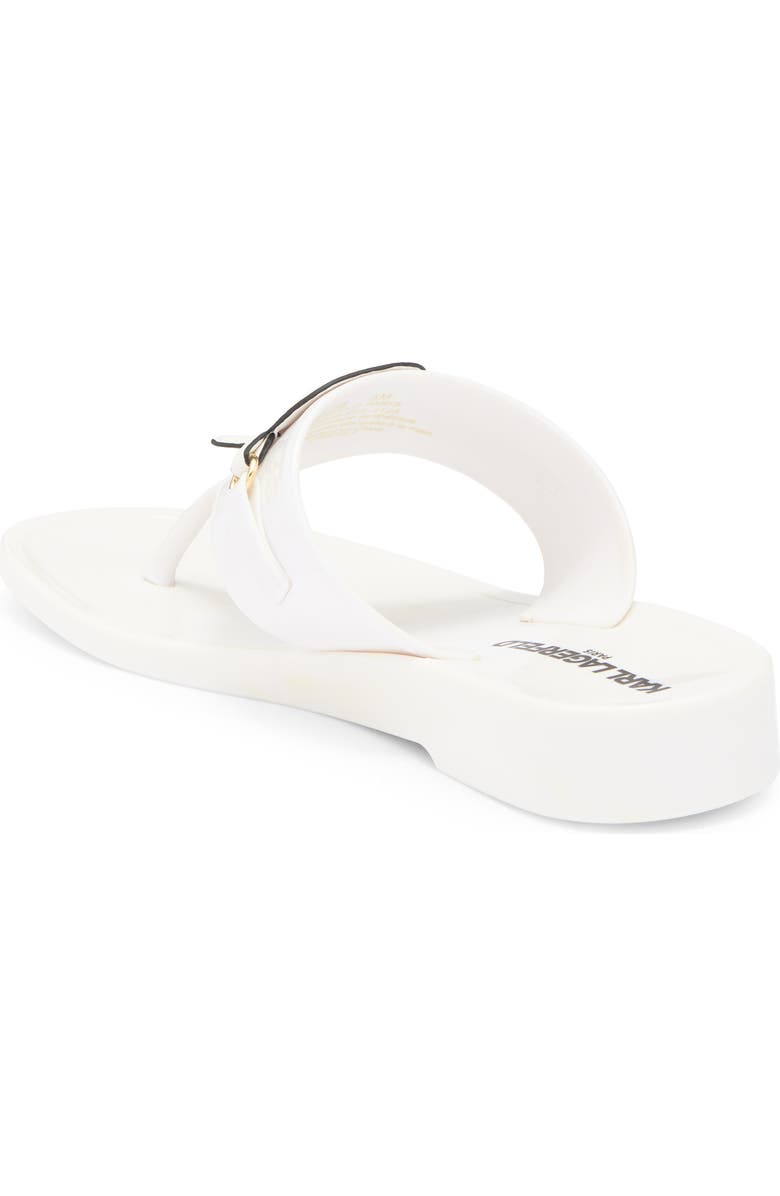 KARL LAGERFELD PARIS Vayla Wedge Flip Flop, Alternate, color, Bright White