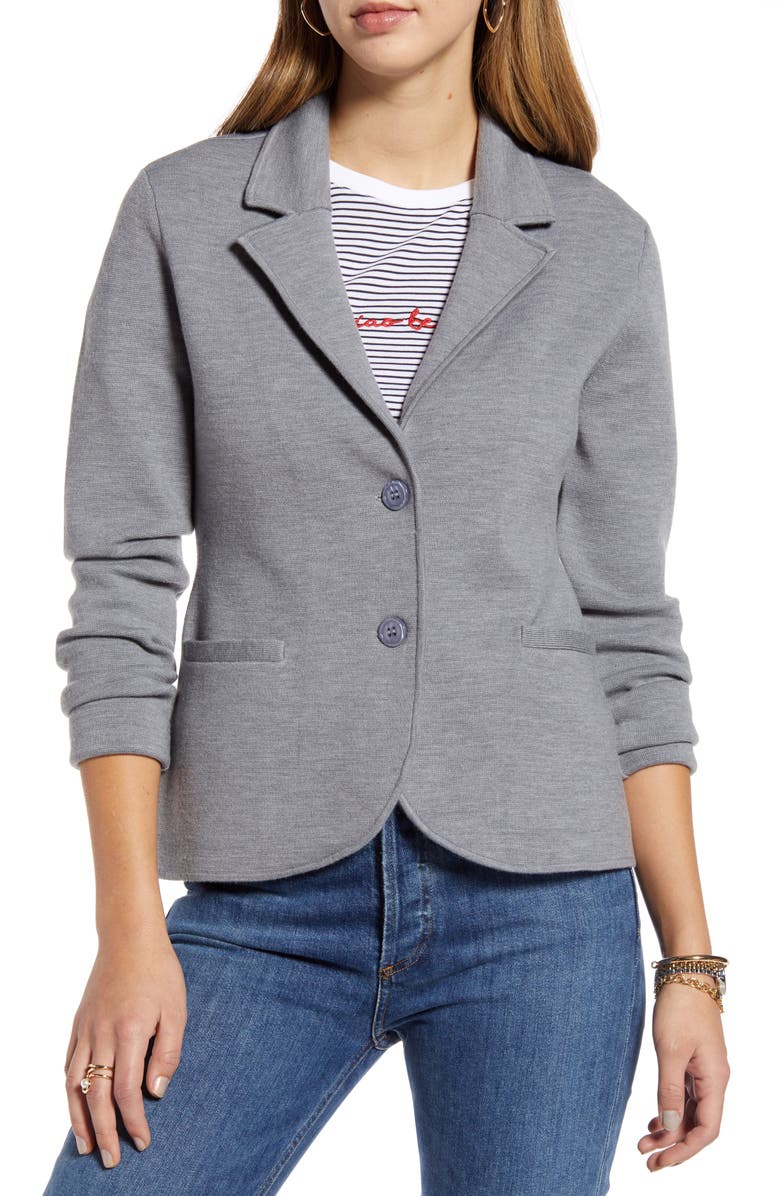 1901 Shrunken Knit Blazer, Alternate, color,