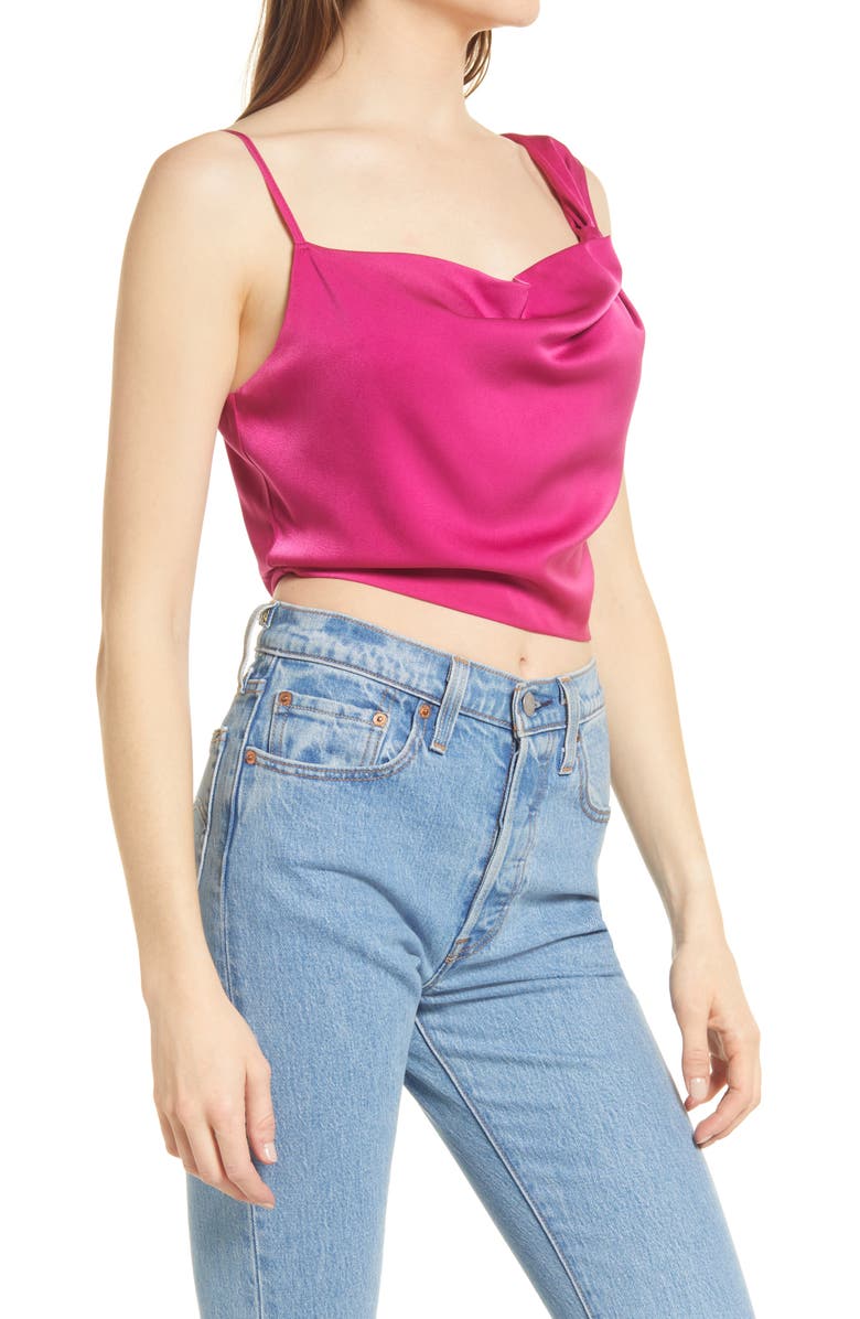 4SI3NNA Leona Mix Strap Crop Top, Alternate, color, 