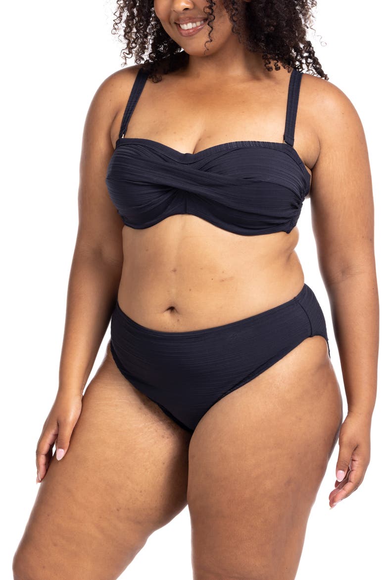 Aria Monet Bikini Bottoms, Alternate, color, BLACK