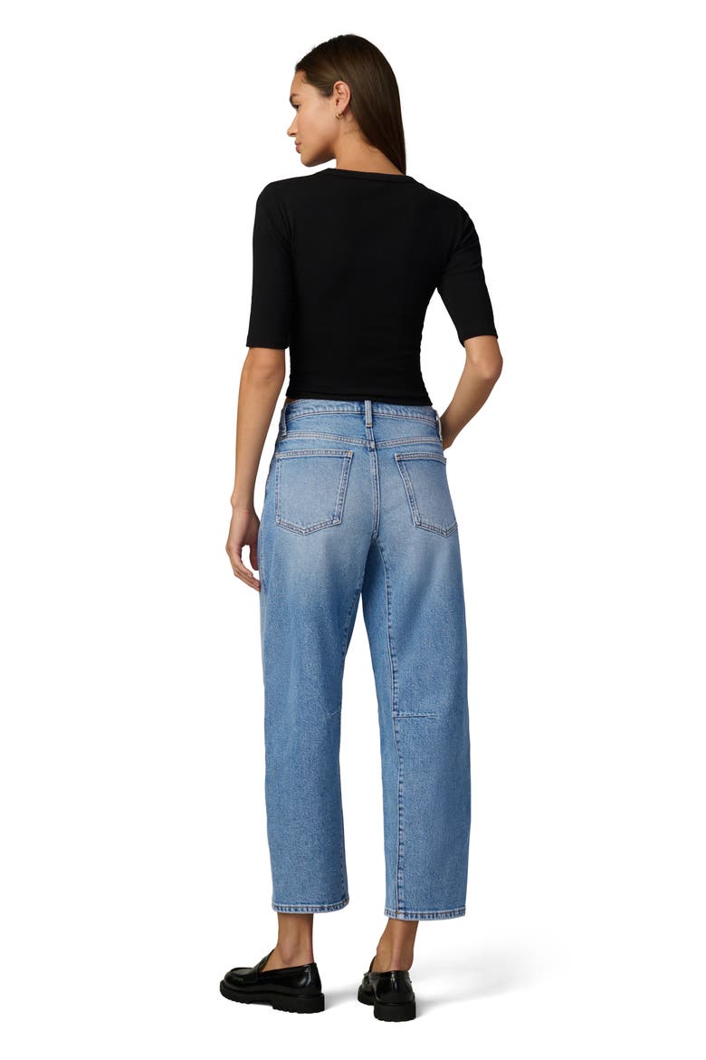 The Wilder High Waist Crop Relaxed Barrel Jeans, Alternate, color, PREVAIL