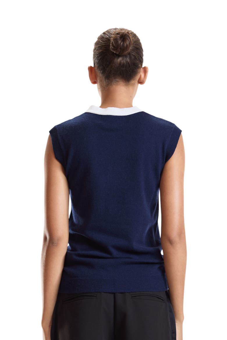 Eastport Sleeveless Knit Pullover, Alternate, color, Navy
