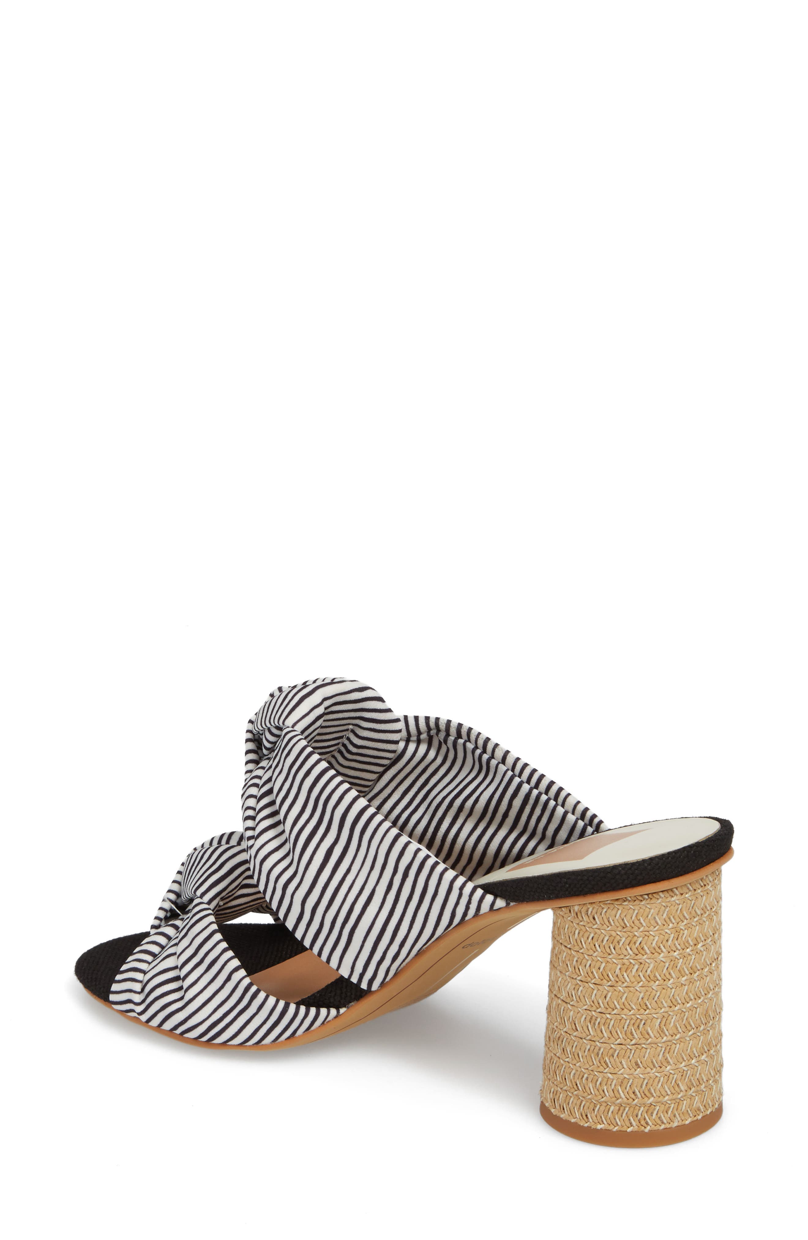 Jene Double Knot Sandal, Alternate, color, WHITE STRIPE