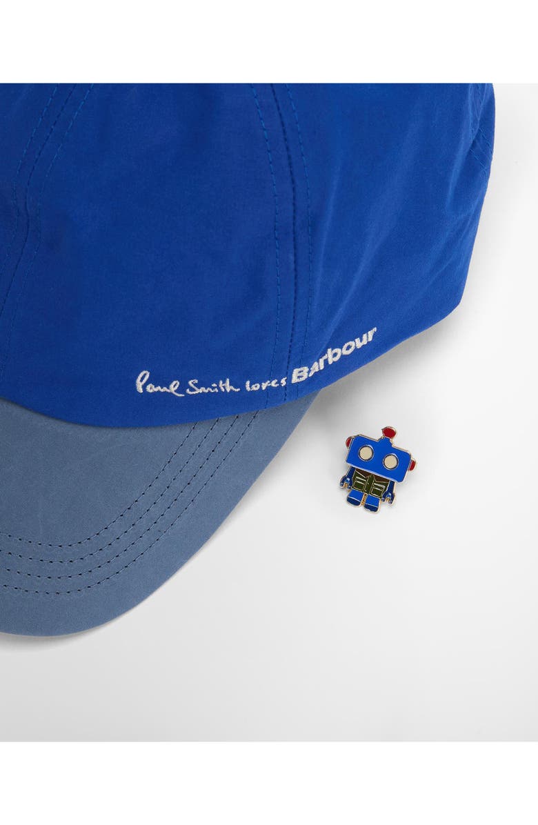 Barbour x Paul Smith Colorblock Adjustable Baseball Cap, Alternate, color, Royal Blue