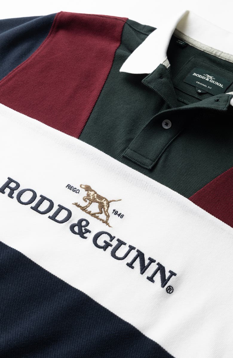 Rodd & Gunn Heathridge Original Fit Colorblock Cotton Piqué Polo, Alternate, color, Eclipse