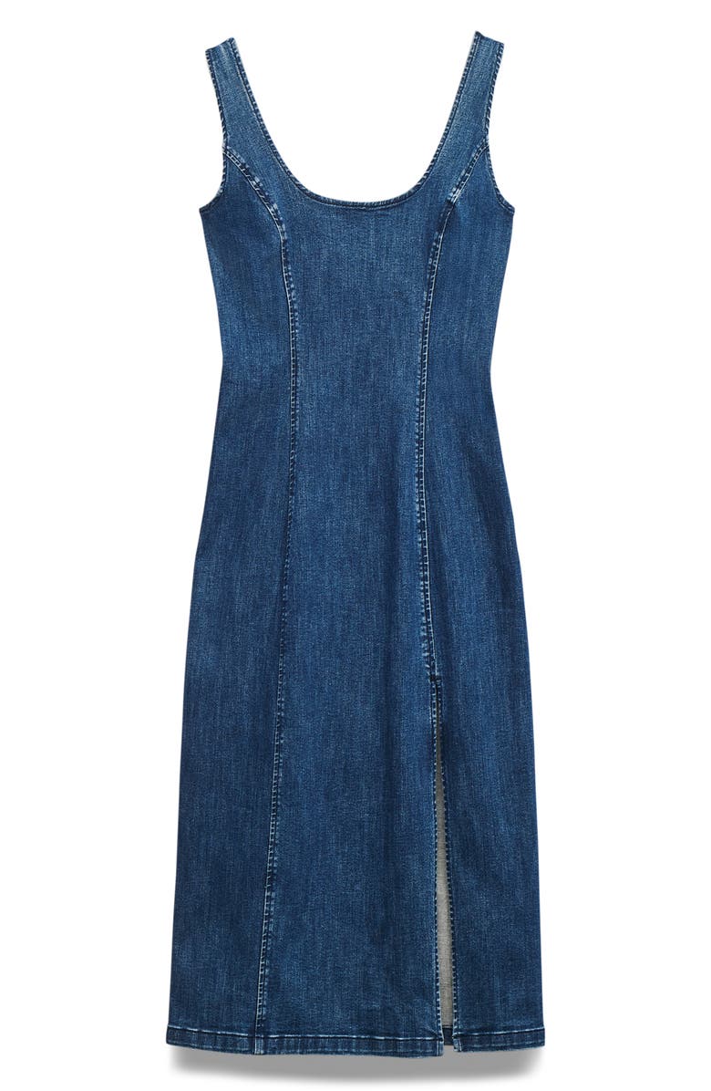 rag & bone Slexi Athena Denim Midi Dress, Alternate, color, 