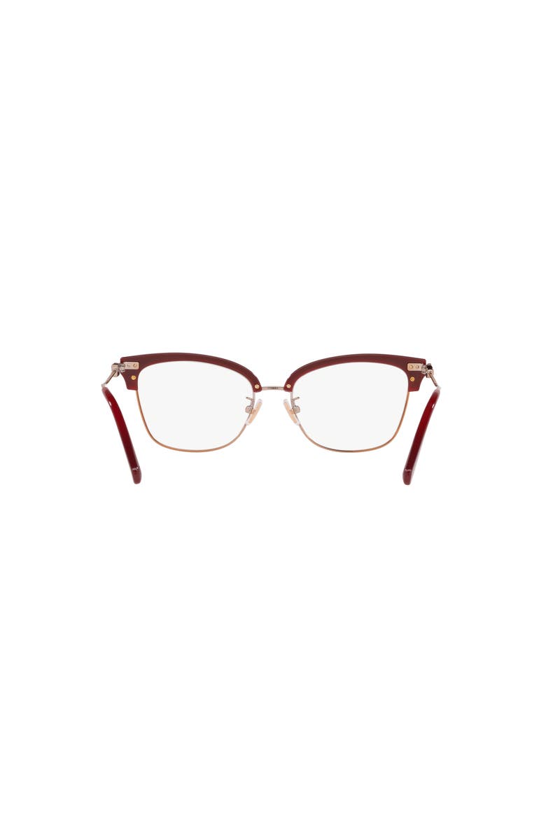 COACH 53mm Square optical glasses, Alternate, color, Brown