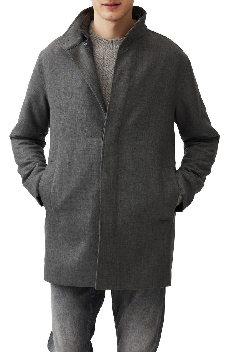 Rodd & Gunn Mackford Wool Blend Coat with Remvovable Quilted Vest, Main, color, 