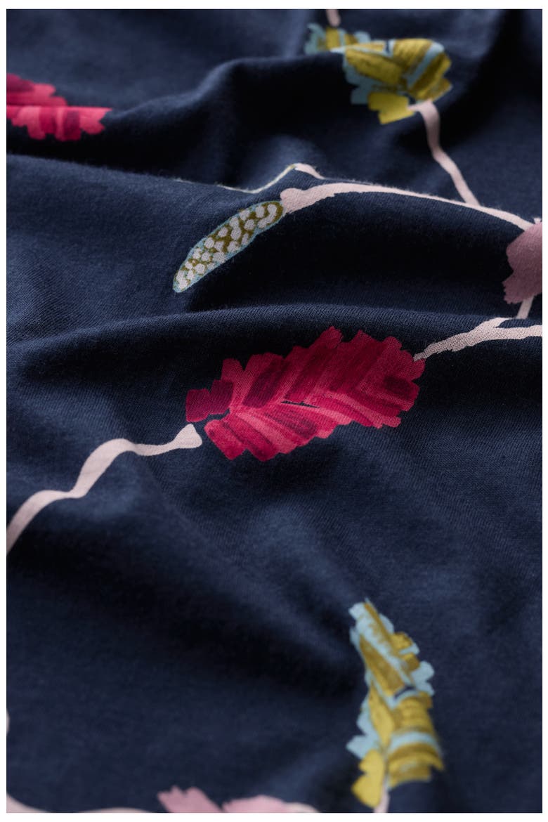 Appletree Floral Keyhole T-Shirt, Alternate, color, BOTTLEBRUSH MARITIME