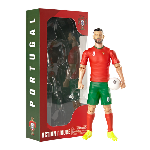 SOCKERS Portugal National Bruno Fernandes 8" Collectible Soccer Action Figure