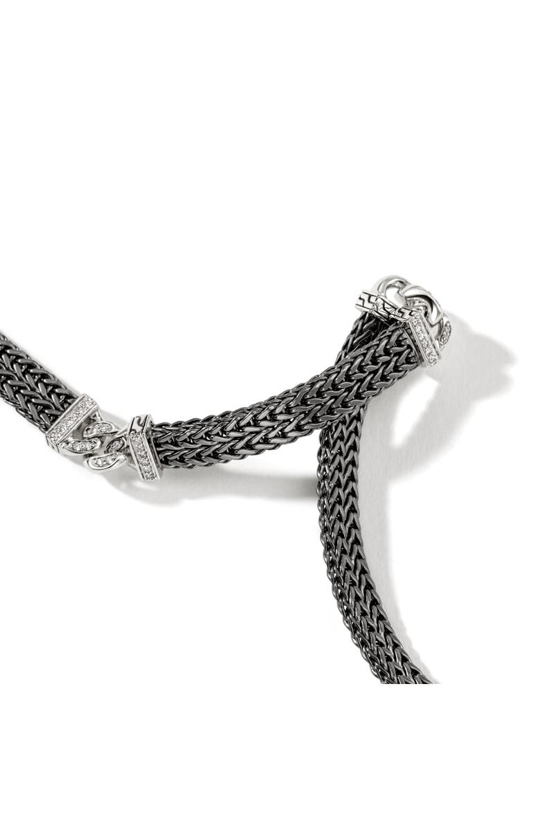 John Hardy Classic Chain Pavé Diamond Station Bracelet, Alternate, color, 