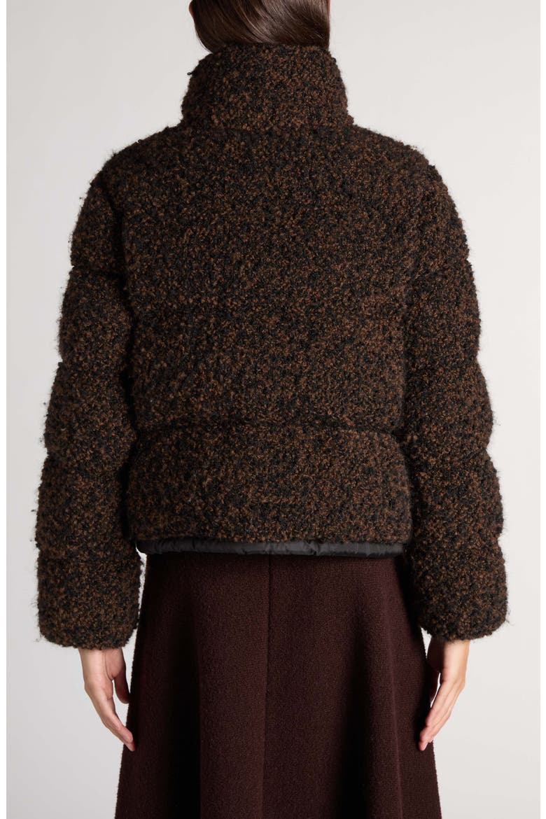 Remarquable Boucl Puffer Jacket, Alternate, color, BROWN