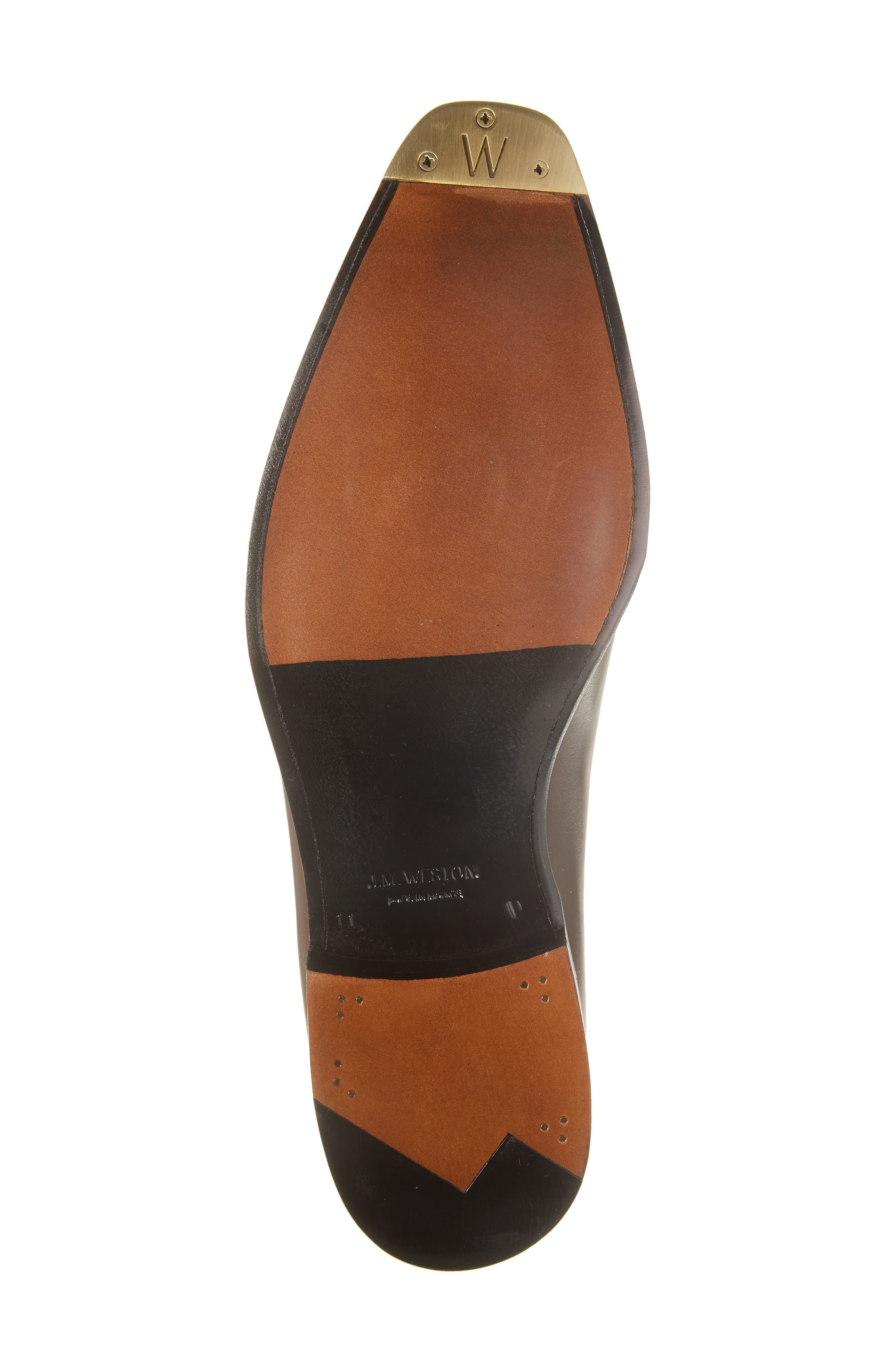 JM WESTON Fusain Cyclist Wholecut Oxford, Alternate, color, Cafe