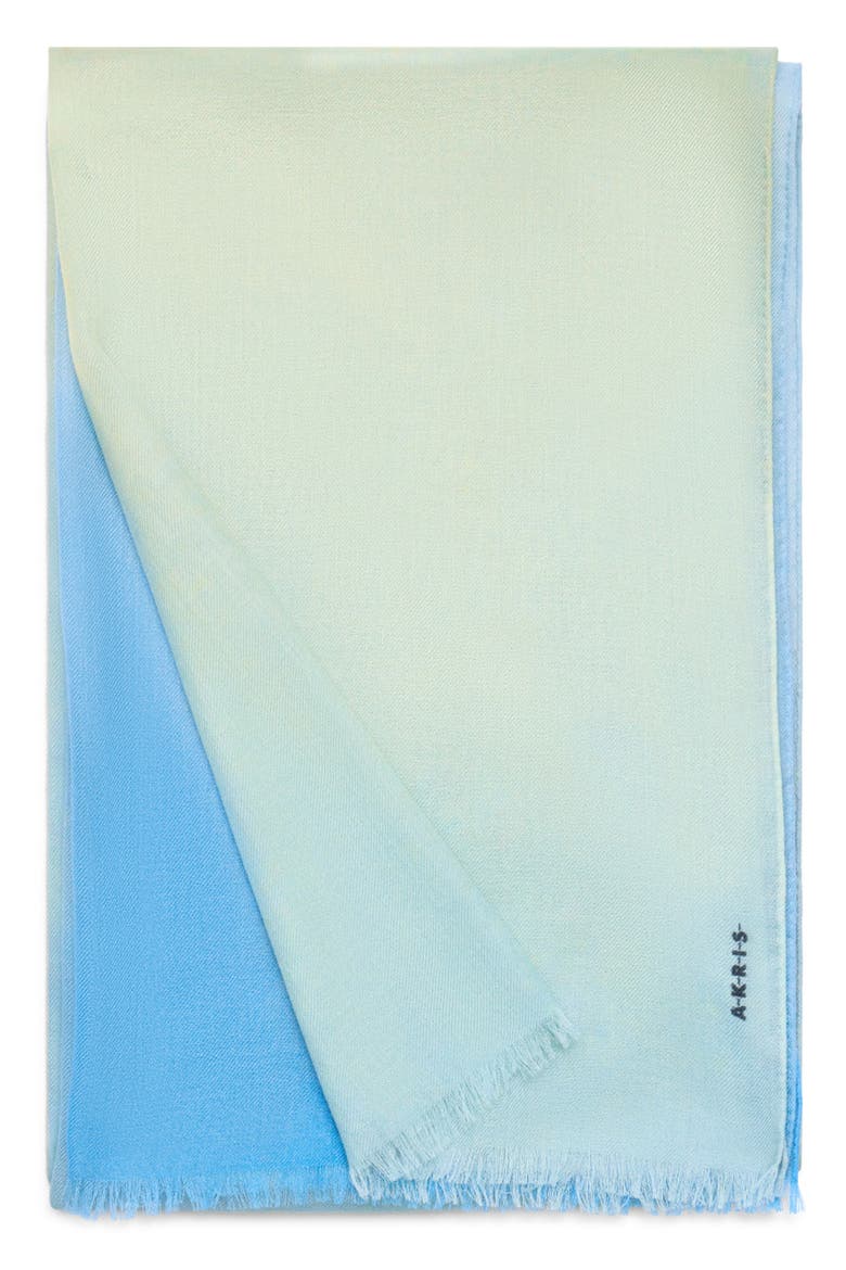 Sunbeam Cashmere Fringe Scarf, Main, color, MULTICOLOR BLUE
