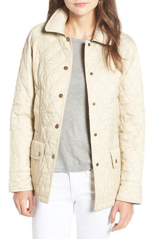 Barbour Beadnell Summer Quilted Jacket in Pearl