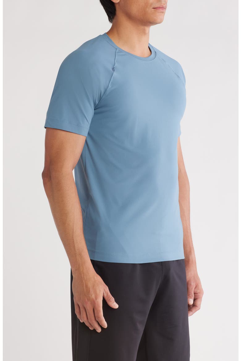 Reign Performance T-Shirt, Alternate, color, BLUE STONE