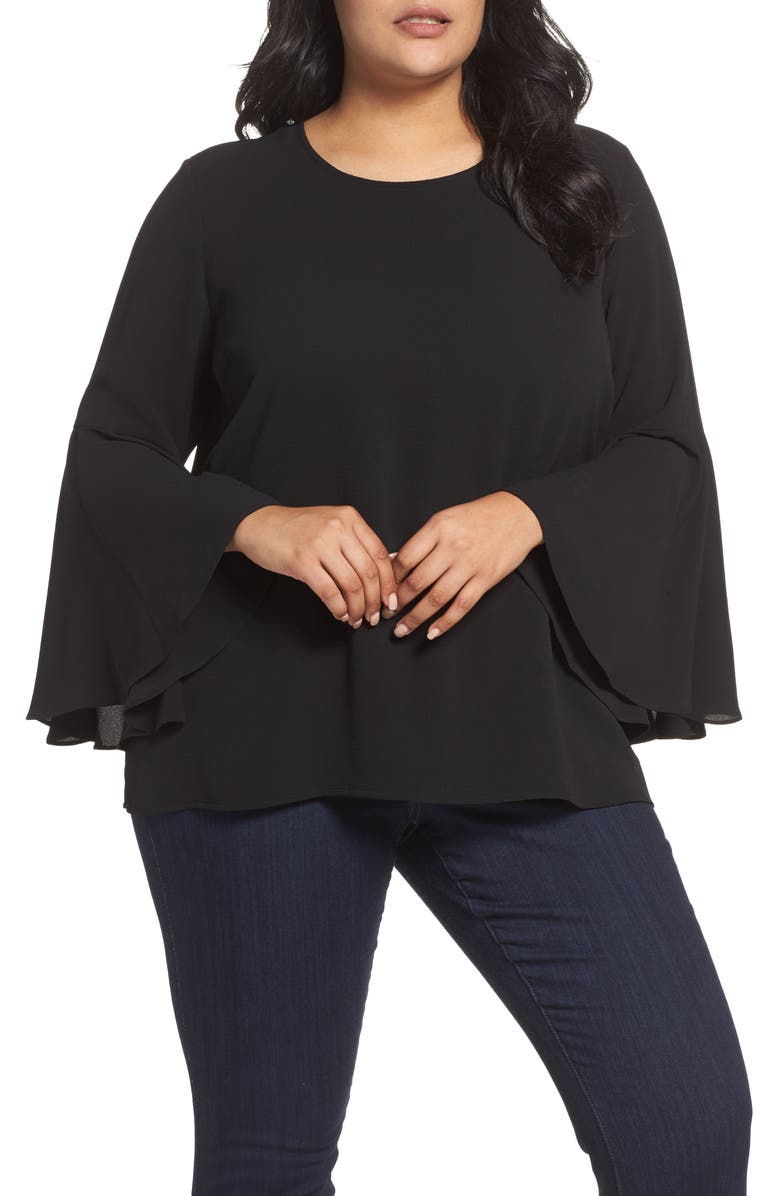 Vince Camuto Bell Sleeve Blouse, Main, color, 