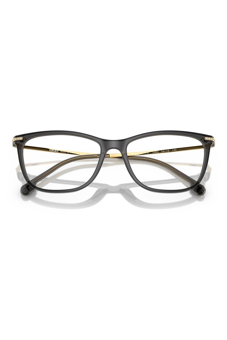 54mm Cat Eye Optical Glasses, Alternate, color, SHINY BLACK