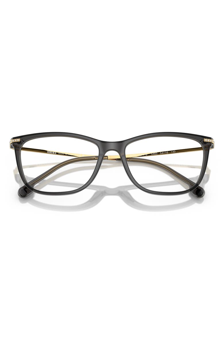 Versace 54mm Cat Eye Optical Glasses, Alternate, color, 