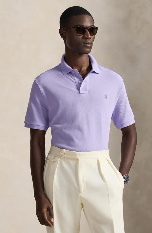 Polo Ralph Lauren The Iconic Cotton Mesh Polo In Purple