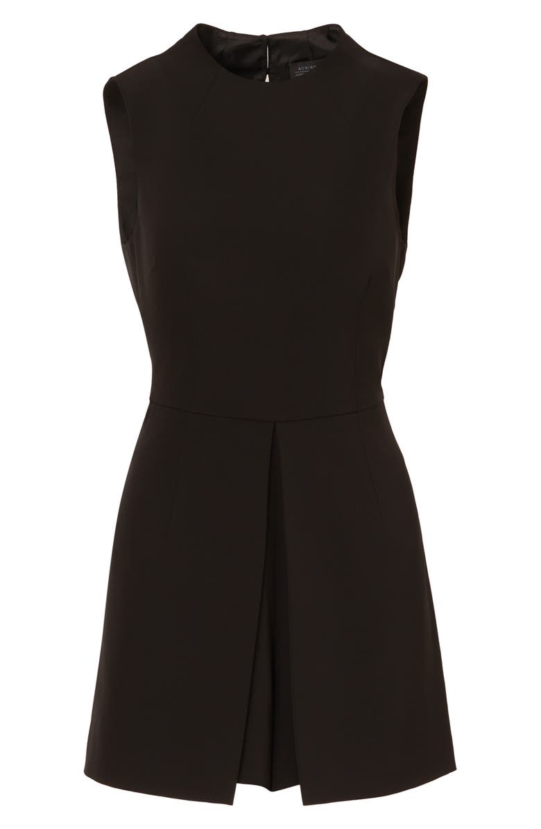 Adrianna Papell Peplum Romper, Alternate, color, Black