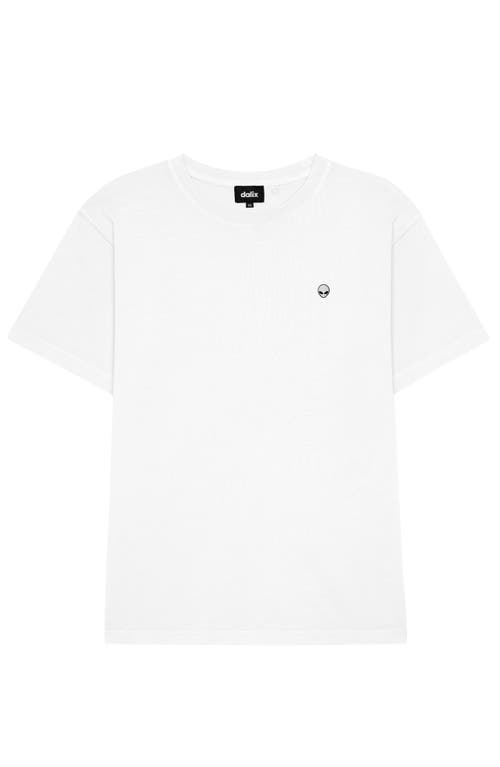 Dalix Mens Lil Alien Midweight Garment Dye Tee