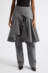 Diotima Cheval Wool Peplum Pants