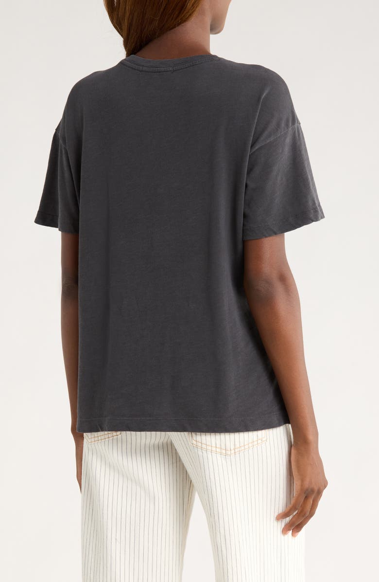 Marine Layer Oversize Cotton Slub T-Shirt, Alternate, color, Black