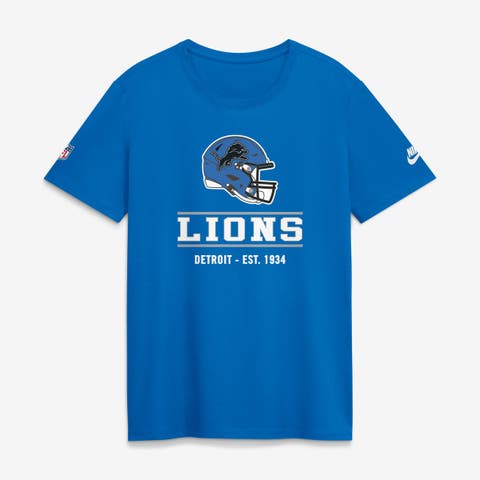 Women's Nike Blue Detroit Lions Sideline Alt Dri-FIT T-Shirt