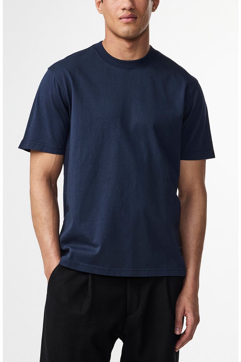 Adam Pima Cotton T-Shirt, Alternate, color, NAVY BLUE