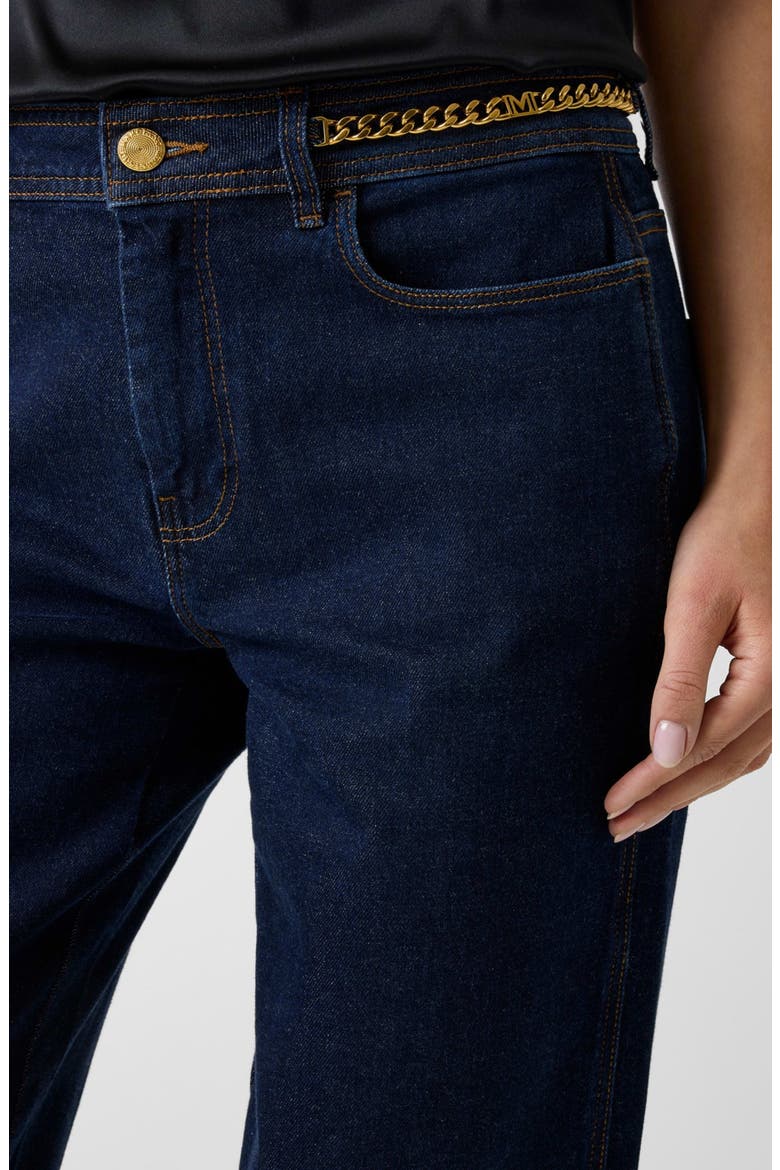 Alyssa Wide Leg Jeans, Alternate, color, BLUE/ YELLOW TINT