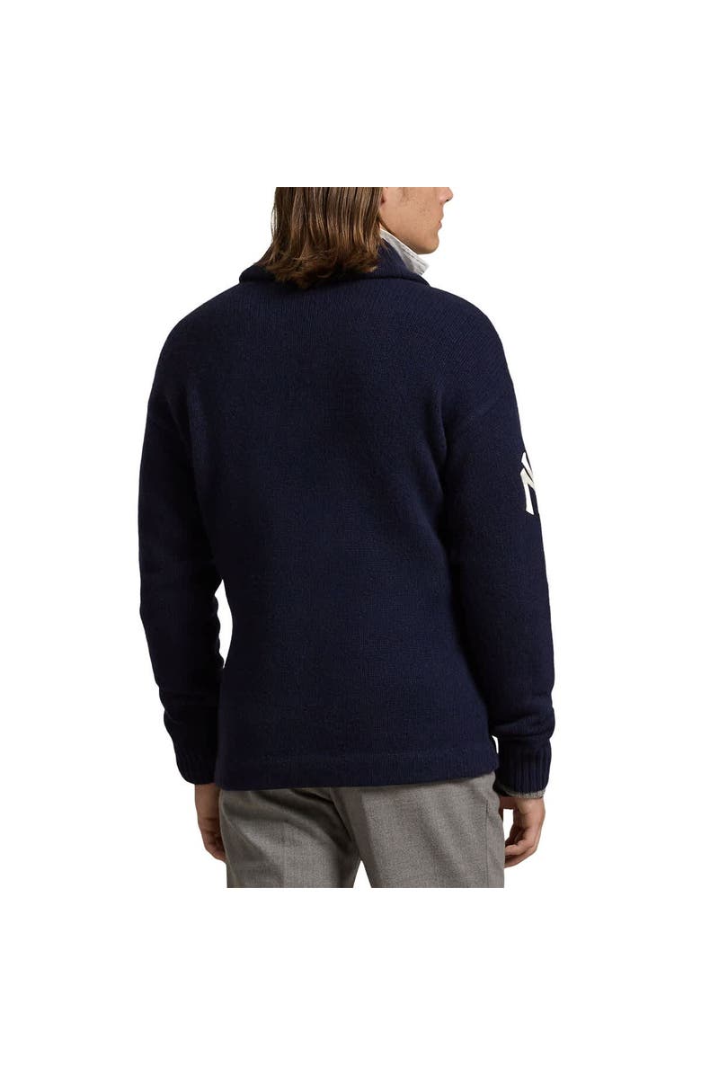 Polo Ralph Lauren Men's Polo Ralph Lauren  Navy New York Yankees Button-Up Cardigan, Alternate, color, 