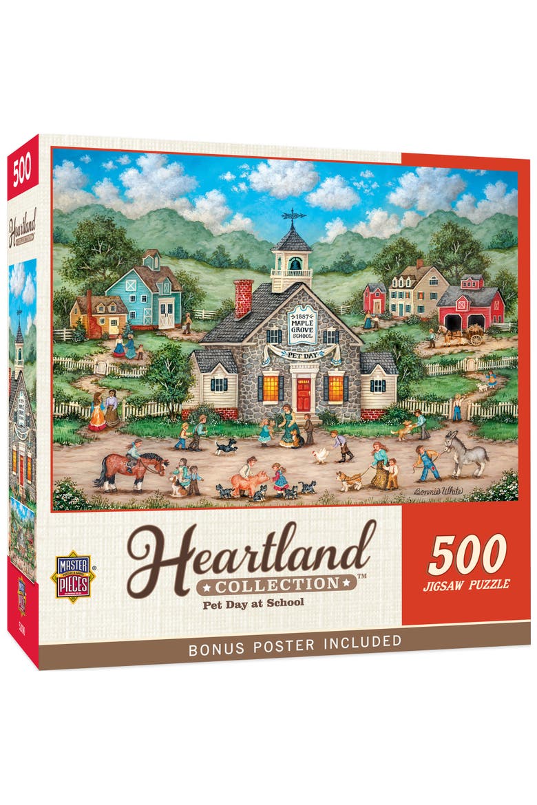 Pet Day at School 500 Piece Puzzle, Main, color, Multicolor