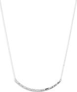 Nordstrom Delicate Mixed Cubic Zirconia Bar Pendant Necklace