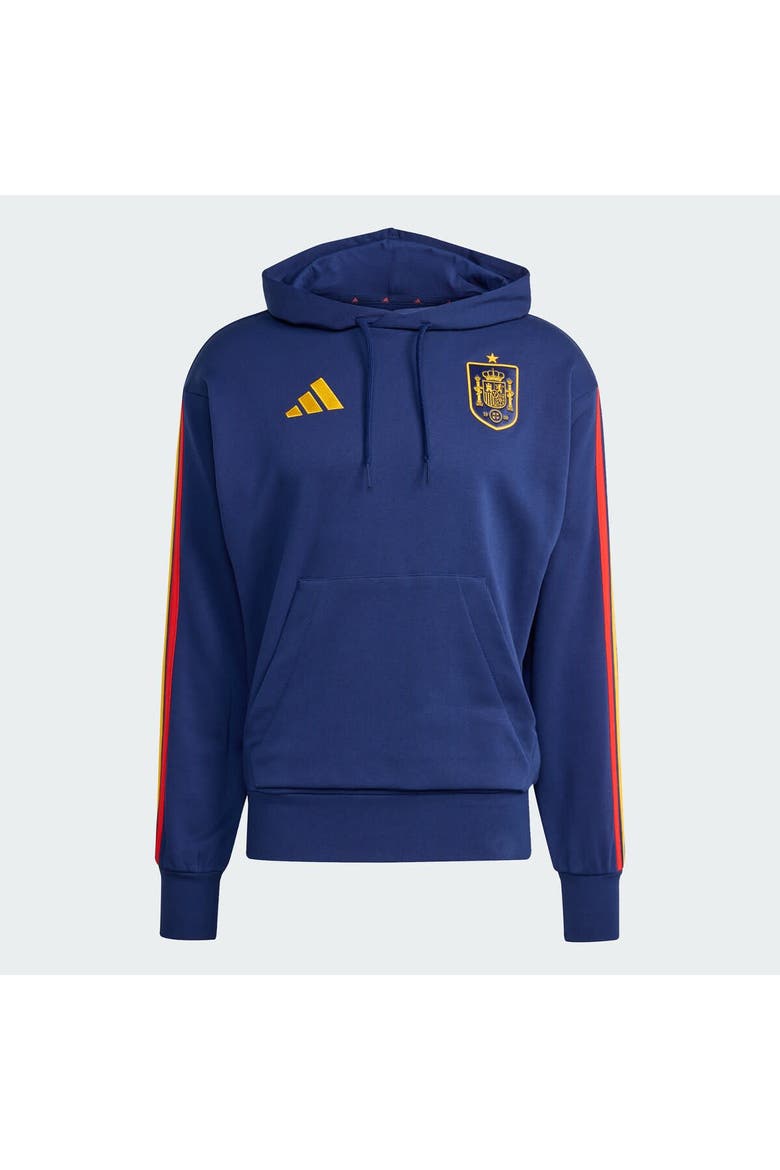 Men's adidas  Navy Spain National Team FIFA x World Cup 2026 Alphaskin Tri-Blend Hoodie, Alternate, color, Navy