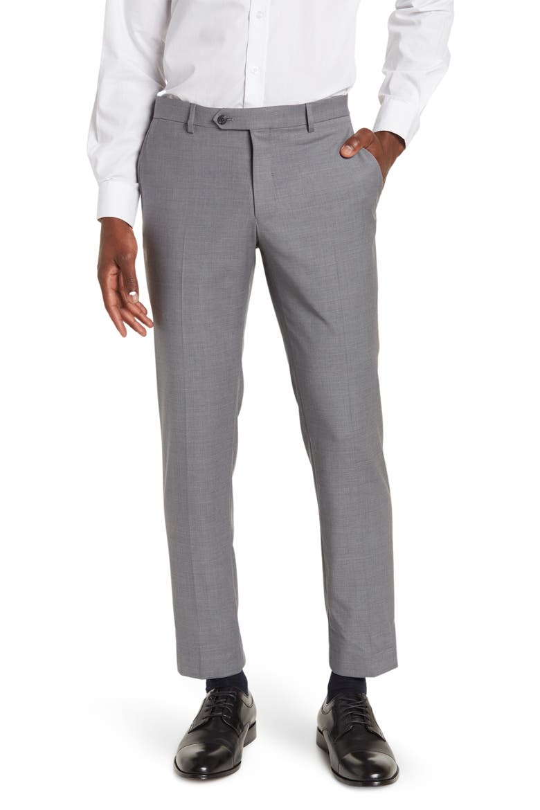 Ryland Grey Sharkskin Suit Separates Pants, Main, color, GREY