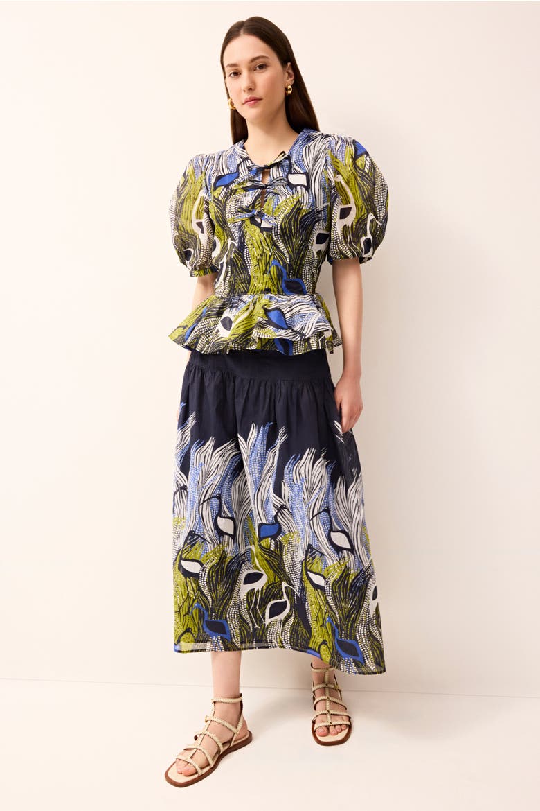 Owens Skirt, Alternate, color, Heron