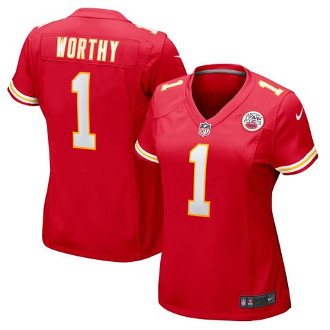 Women's Nike Xavier Worthy  Red Kansas City Chiefs  Game Jersey