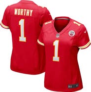 Nike Women's Nike Xavier Worthy  Red Kansas City Chiefs  Game Jersey