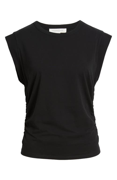 TREASURE & BOND TREASURE & BOND RUCHED MUSCLE TEE 