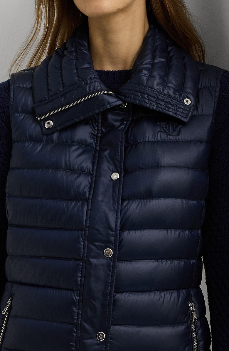 Lauren Ralph Lauren Puffer Vest, Alternate, color, Dk Navy