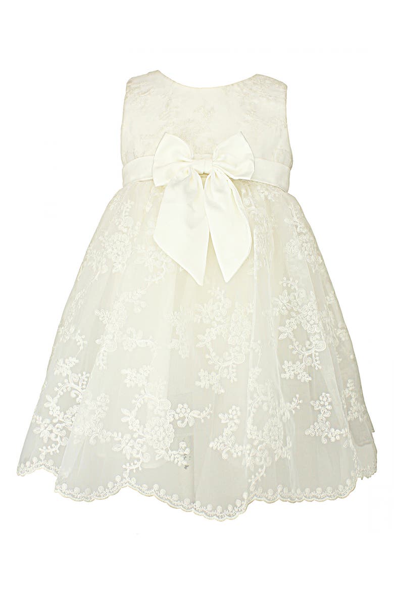 Popatu Embroidered Tulle Dress, Main, color, 