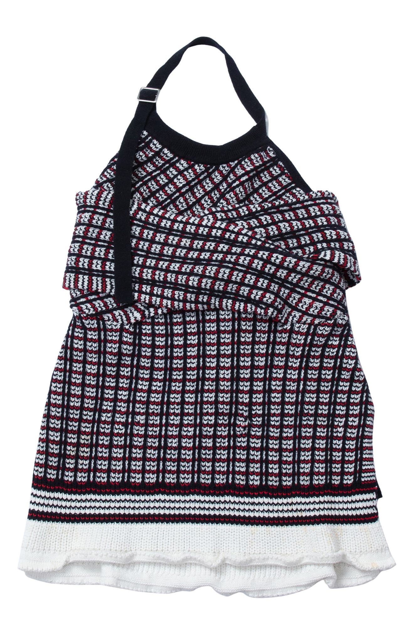 Plaid Jacquard Cotton & Wool Halter Top