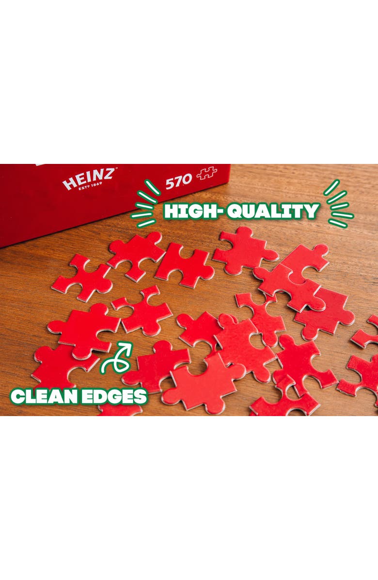 Toynk Heinz Ketchup All-Red Food Puzzle For Adults And Kids | 570 Piece Jigsaw Puzzle, Alternate, color, Red