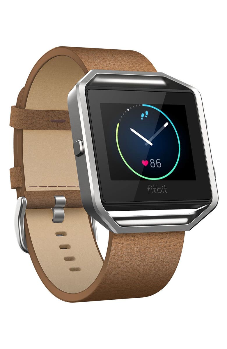 Fitbit Blaze Leather Smart Watch Band, Alternate, color,