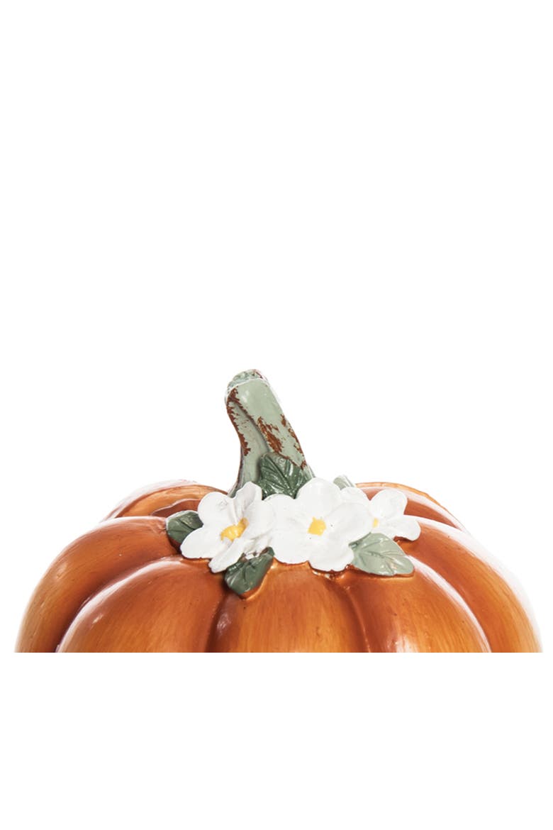 Harvest Pumpkin Card Holder Small Decorative Figurine 3", Alternate, color, Orange