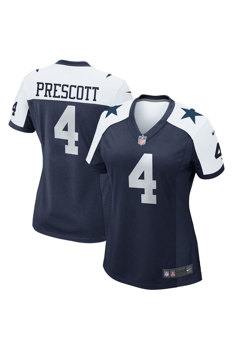 Women's Nike Dak Prescott Navy Dallas Cowboys Alternate Game Team Jersey, Main, color, NAVY