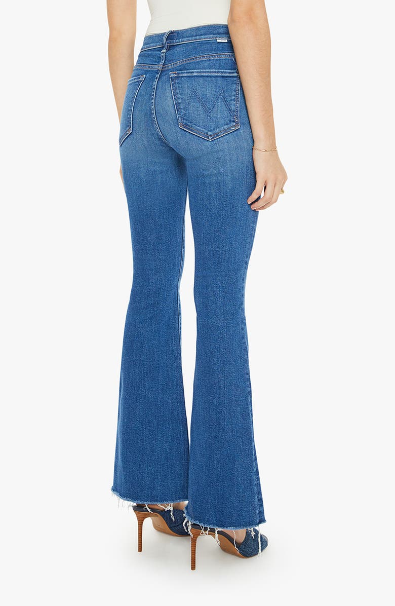 MOTHER Fray Hem Bootcut Jeans, Alternate, color,